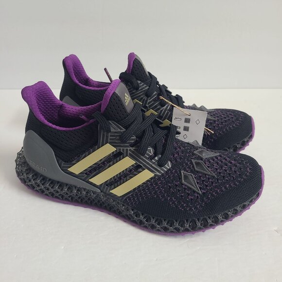 NEW Adidas Ultra 4D Marvel Black Panther Shoes HQ0949 Size 6 Black main image 7